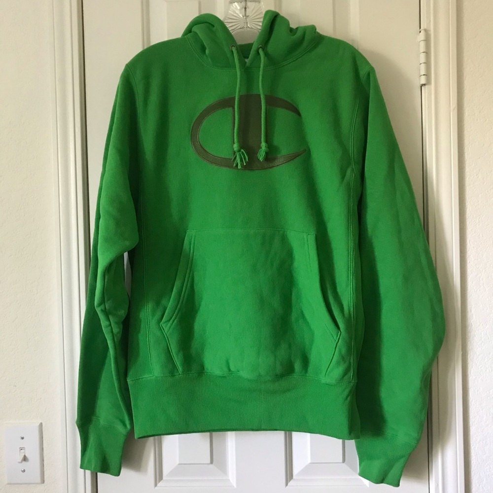 LAST CHANCE 🟢 EXTRA SMALL Turf Green Champion Hoodie 🟢